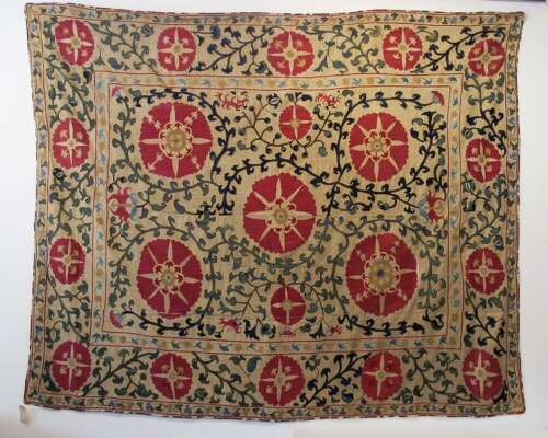 Silk Embroidered Suzani, Samarkand, Circa 1860, 2.25m X 1.95m