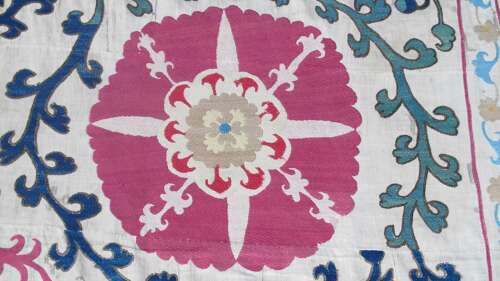 Silk Embroidered Suzani, Samarkand, Circa 1860, 2.25m X 1.95m