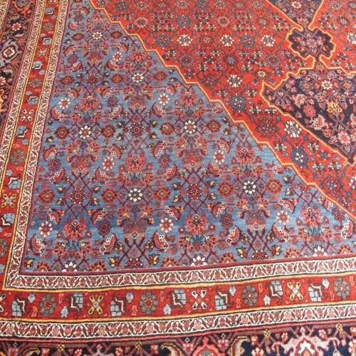 Attractive Large Antique Persian Bidjar Carpet, 4.96m X 3.35m (16ft 3inches X 11ft)
