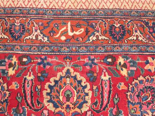 Fine All-over Design Persian Carpet, Circa 1920, 4.80m X 3.54m, Signed 'saber'.