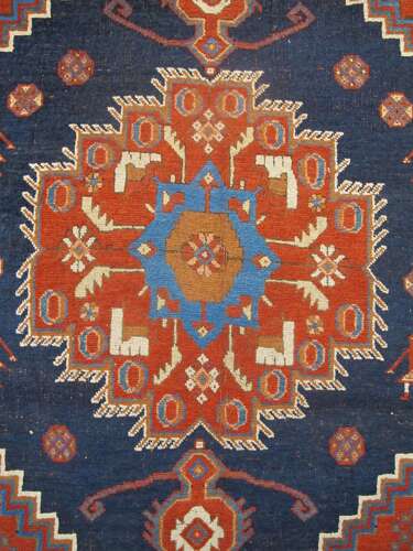 Persian Tribal Rug 1.60m X 1.36m, Circa 1880