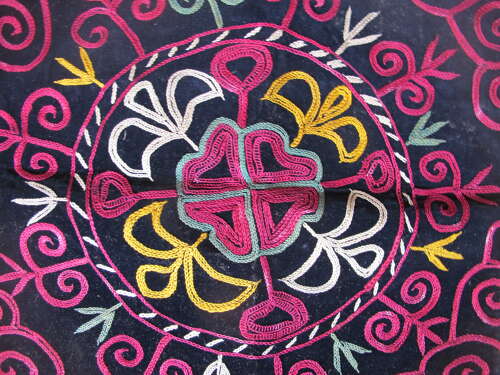 Central Asian Mirror Cover, Circa 1890, 48cm x 50cm