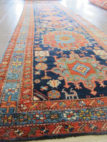 Handsome North-West Persian Runner, Circa 1880, 4.27m x 1.03m