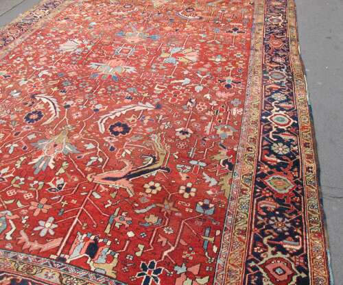 Heriz Carpet with All-Over Design, 3.60m x 2.50m, Circa 1890