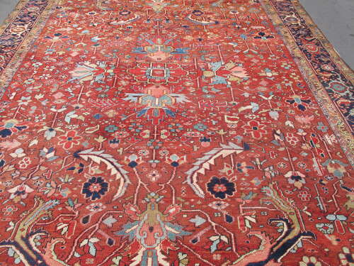 Heriz Carpet with All-Over Design, 3.60m x 2.50m, Circa 1890