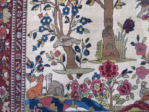 'Ahmadi' Isfahan Rug, Central Persia, Circa 1910, 2.33m x 1.43m