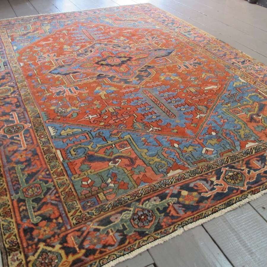 Colourful Heriz Carpet, North-West Persia, Circa 1890, 3.06m x 2.32m