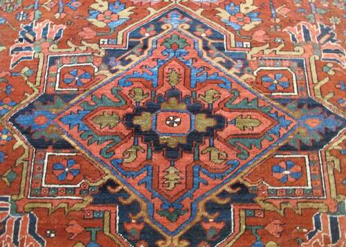 Colourful Heriz Carpet, North-West Persia, Circa 1890, 3.06m x 2.32m