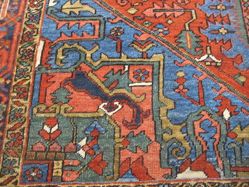 Colourful Heriz Carpet, North-West Persia, Circa 1890, 3.06m x 2.32m