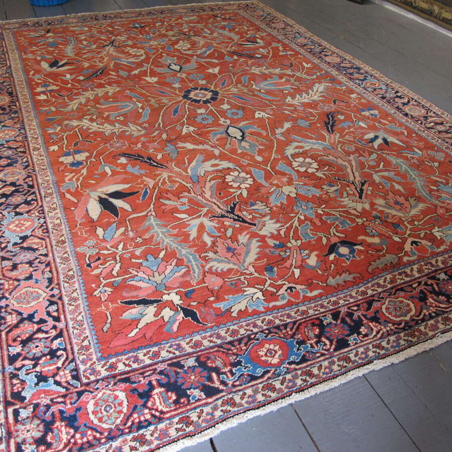 Fabulous Heriz Carpet, North-West Persia, Circa 1880, 3.94m x 2.66m