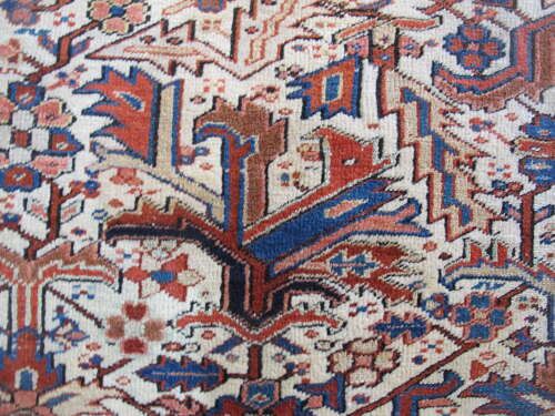 Ivory Ground Heriz Carpet, North-West Persia, Circa 1900, 2.90m x 2.37m