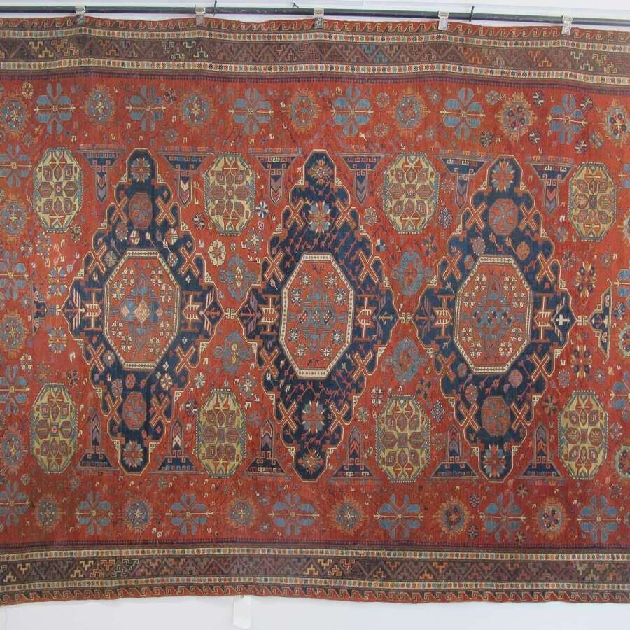19th Century Soumac Carpet, Caucasus, 2.95m x 1.95m