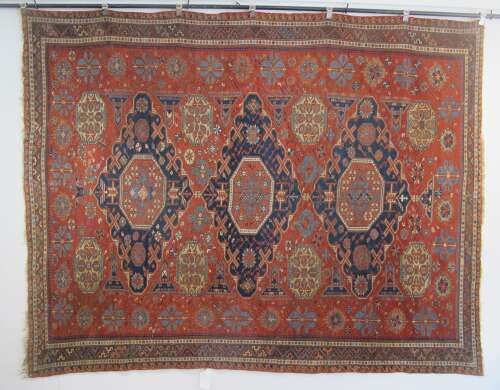 19th Century Soumac Carpet, Caucasus, 2.95m x 1.95m
