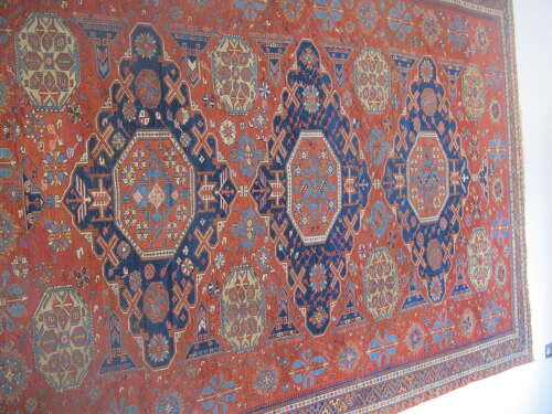 19th Century Soumac Carpet, Caucasus, 2.95m x 1.95m
