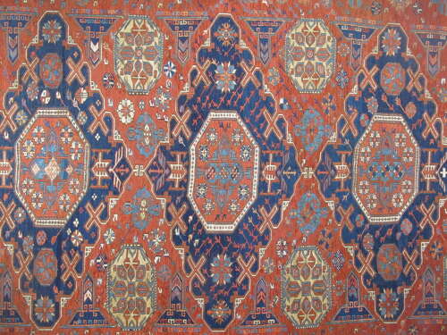 19th Century Soumac Carpet, Caucasus, 2.95m x 1.95m