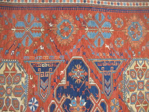 19th Century Soumac Carpet, Caucasus, 2.95m x 1.95m