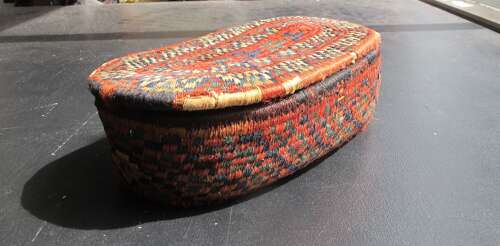 19th century Turkmen Embroidered Container