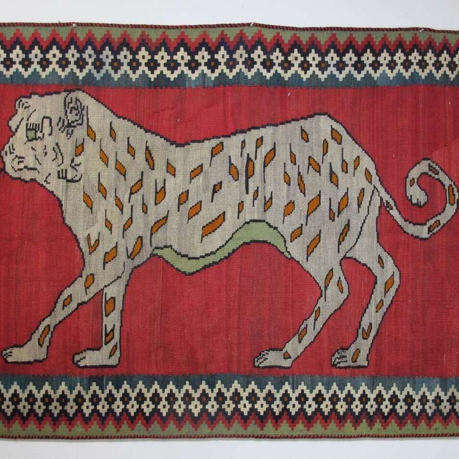 Qashqai 'Lion' Kilim, South-West Persia, Circa 1900