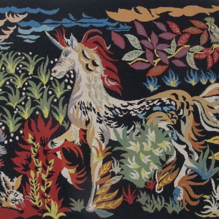 Fine Mid-Century Needlepoint