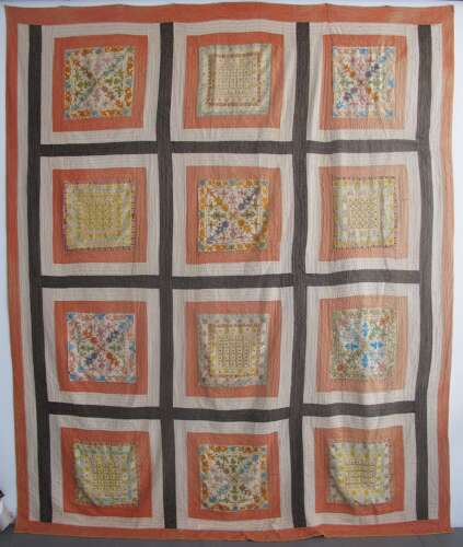Indian Quilted Embroidery, Circa 1900, 2.75m x 2.24m