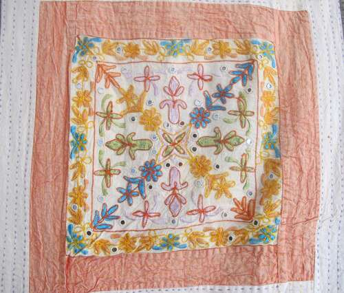 Indian Quilted Embroidery, Circa 1900, 2.75m x 2.24m