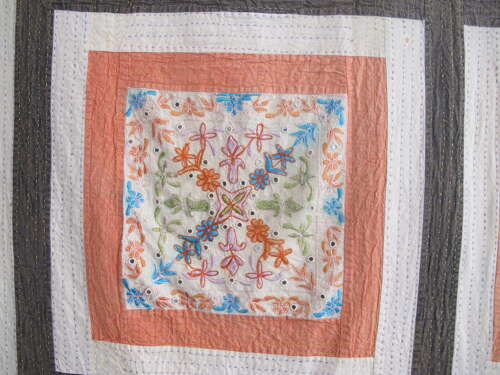 Indian Quilted Embroidery, Circa 1900, 2.75m x 2.24m