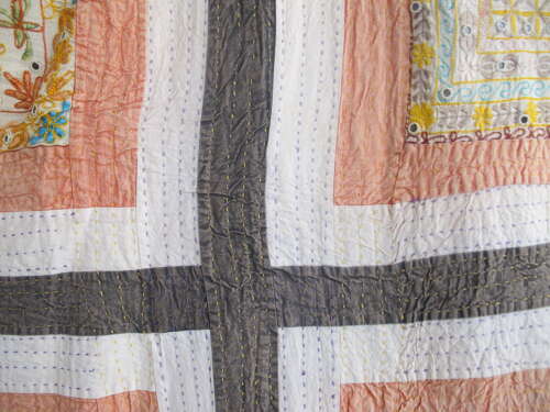 Indian Quilted Embroidery, Circa 1900, 2.75m x 2.24m