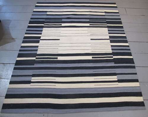 Modernist Wool Kilim, Mid 20th Century, 2.34m X 1.78m
