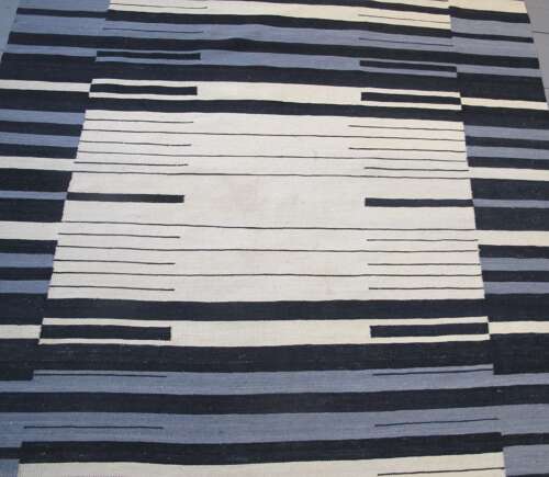 Modernist Wool Kilim, Mid 20th Century, 2.34m X 1.78m