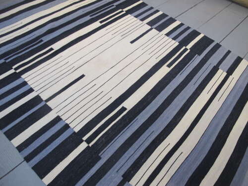 Modernist Wool Kilim, Mid 20th Century, 2.34m X 1.78m