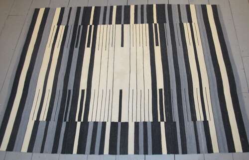 Modernist Wool Kilim, Mid 20th Century, 2.34m X 1.78m